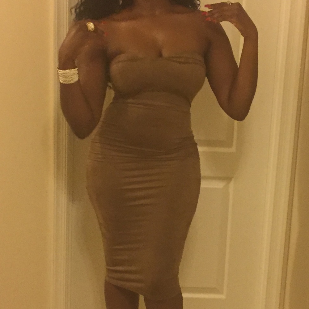 Fashion Nova suede bodycon dress. Small to medium. Much stretch!